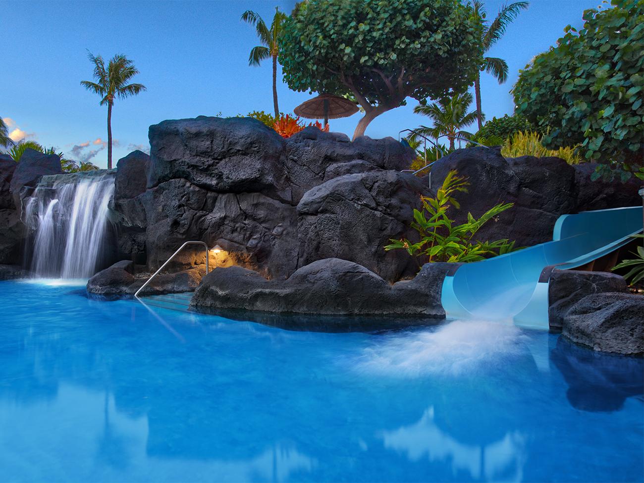 Outdoor Super Pool - Water Slide